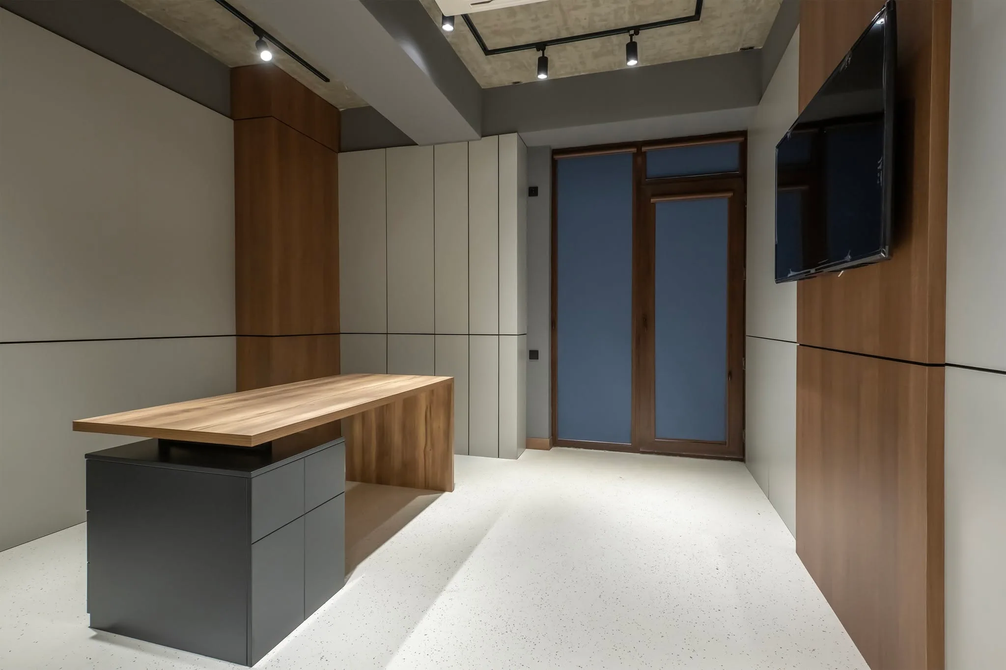 Office kitchen island — custom furniture by Kencho Group, Tbilisi